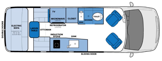 2024 PLEASURE WAY PLATEAU TS*23, , floor-plans-day image number 0